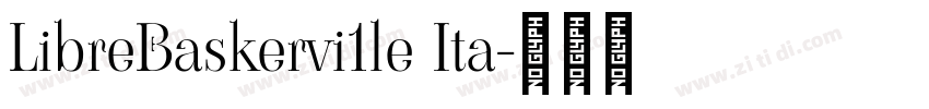 LibreBaskervi1le Ita字体转换